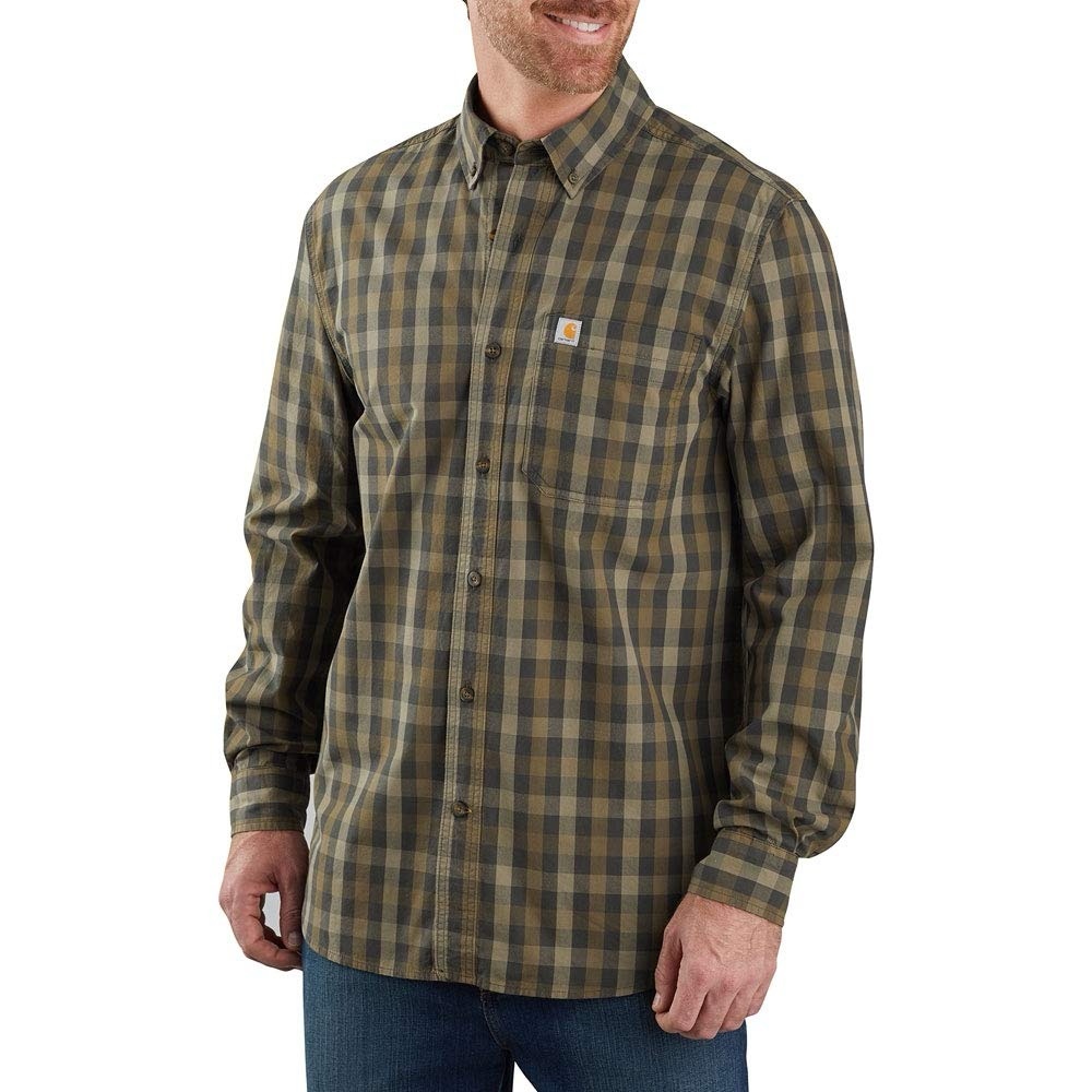 Carhartt Men’s Button Down Plaid Shirt